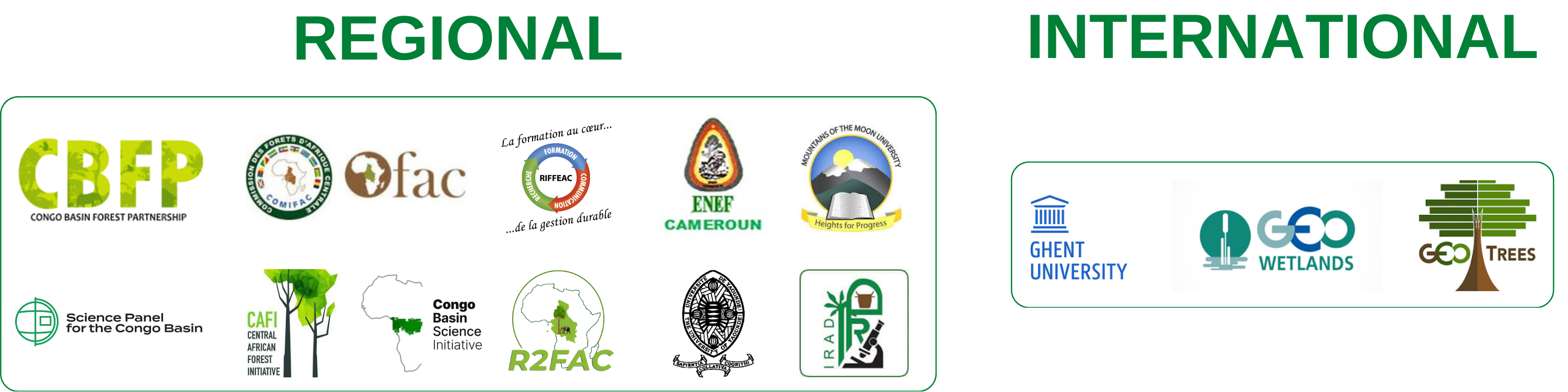 Logo Partenaires Régionaux/Internationaux