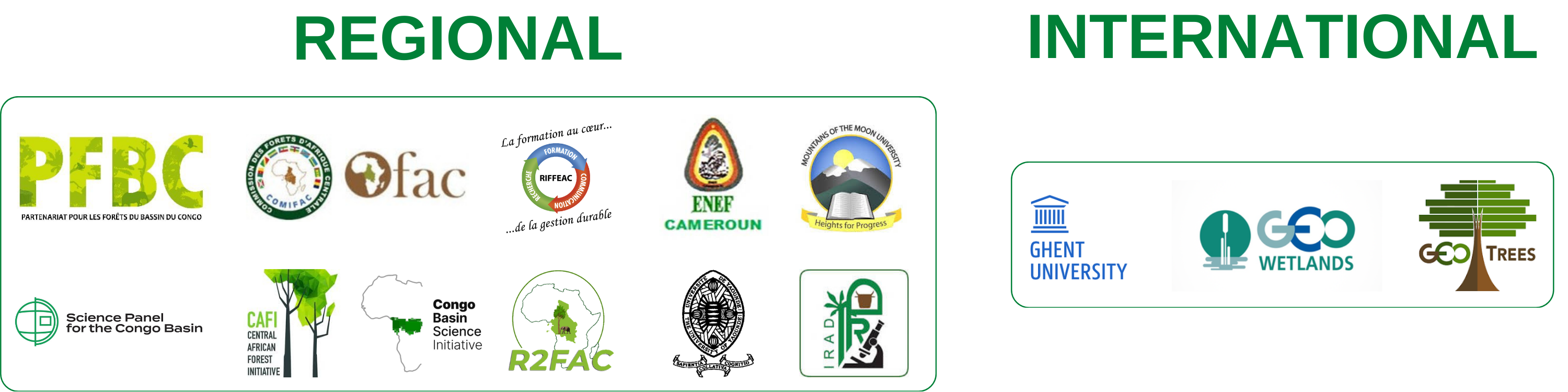 Logo Partenaires Régionaux/Internationaux