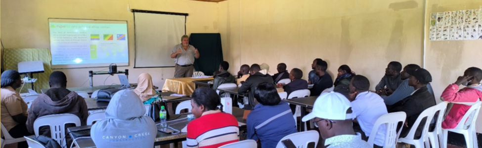 Theoretical phase of training at Makerere University's field biology station in Kanyawara, October 15, 2025