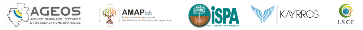 Logo AGEOS, AMAP, ISPA, KAYRROS and LSCE