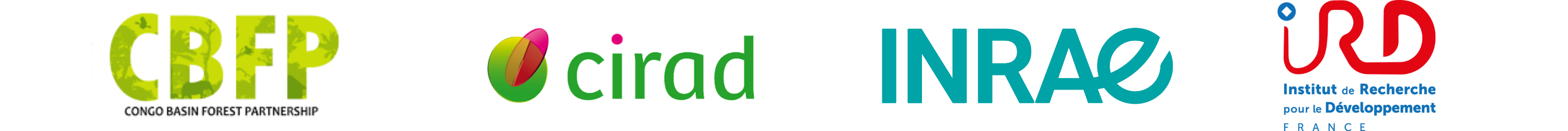 Logo CBFP, CIRAD, INRAE, IRD