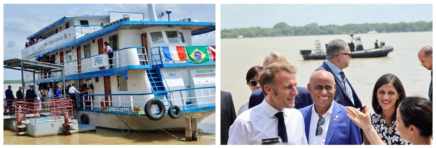 Visit by the President of the French Republic, Emmanuel Macron, and the Minister Delegate for Francophonie, &Eacute;l&eacute;onore Caroit