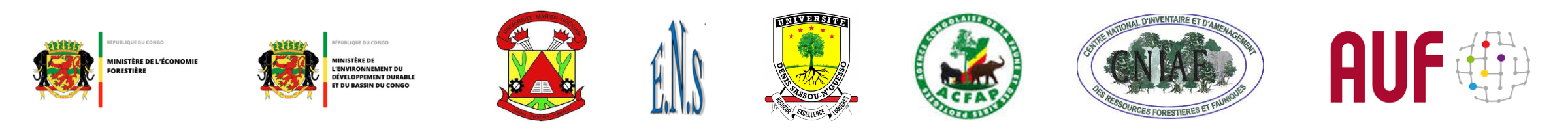 Logo MEF, MEDDBC, UMNG, ENS, UDSN, ACFAP, CNIAF, AUF