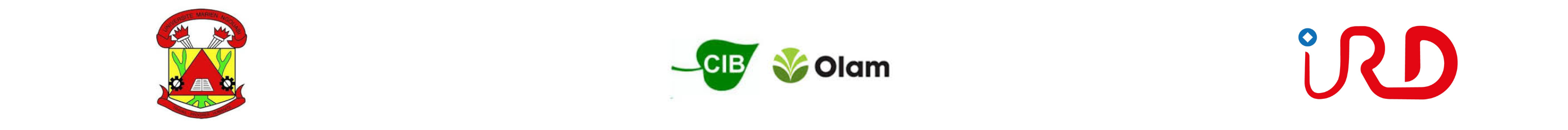 Logo UMNG, CIB-OLAM et IRD Logo UMNG, CIB-OLAM et IRD
