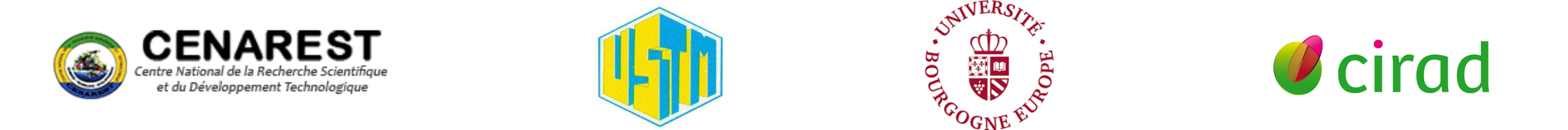 Logo CENAREST, USTM, UBE et CIRAD