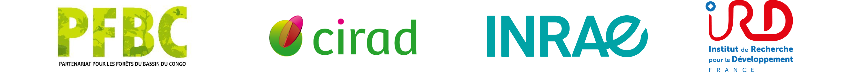 Logo PFBC, CIRAD, INRAE, IRD