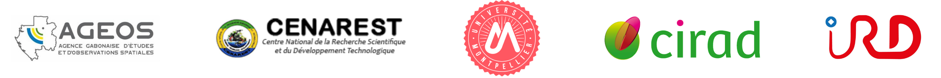 Logo AGEOS, CENAREST, U. Montpellier, CIRAD et IRD Logo AGEOS, CENAREST, U. Montpellier, CIRAD et IRD