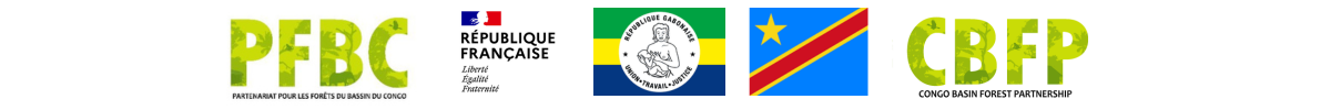 Logo PFBC, France, Gabon, RDCongo, CBFP