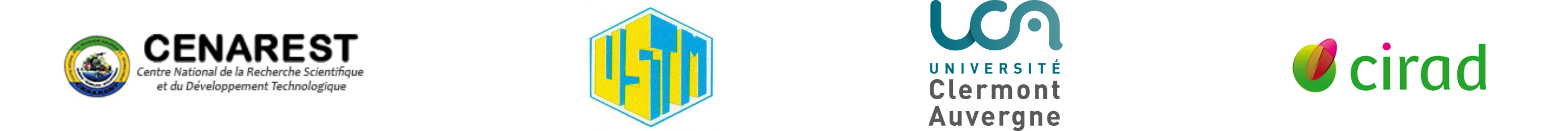 Logo CENAREST, USTM, UCA et CIRAD