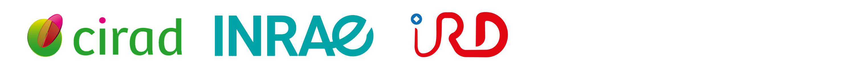 Logo Cirad, INRAE, IRD