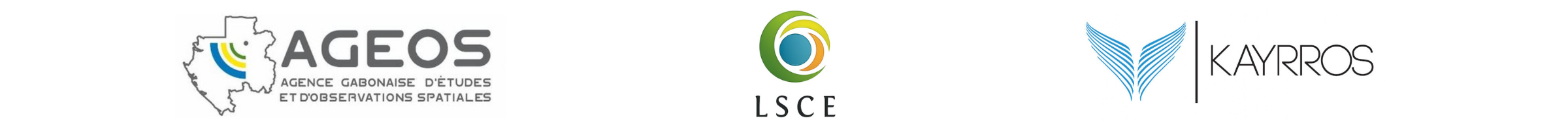 Logo AGEOS, LSCE and KAYRROS
