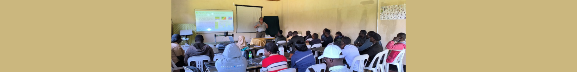 Theoretical phase of training at Makerere University's field biology station in Kanyawara, October 15, 2025