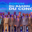 Photo of officials at the launch of the Congo Basin Forum in Kinshasa