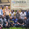 Photo de groupe de la formation Pl@ntNet à la station de recherche INERA dans la Réserve de Biosphère de Luki, Kongo Central, avril 2026