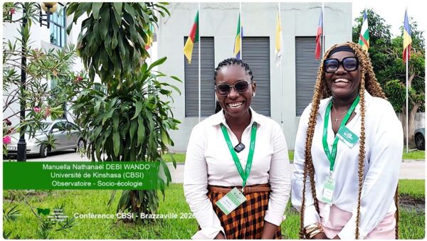 Emmafie BONDA (OFVi) et Manuella DEBI WANDO (CBSI) lors de leur interview.