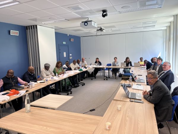 Photo of a meeting of the GEO DRC delegation in Montpellier