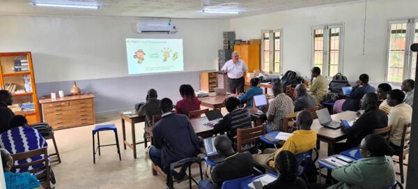 Theoretical phase of training at the Herbarium of Makerere University in Kampala, October 9, 2025